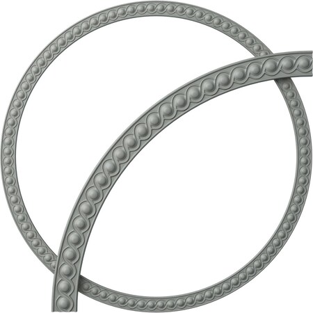 Ekena Millwork 44 1/2-in. OD x 39 3/8-in. ID x 2 5/8-in. W x 5/8-in. P Hillsborough Running Coin Ceiling Ring Kit CRK45HI
